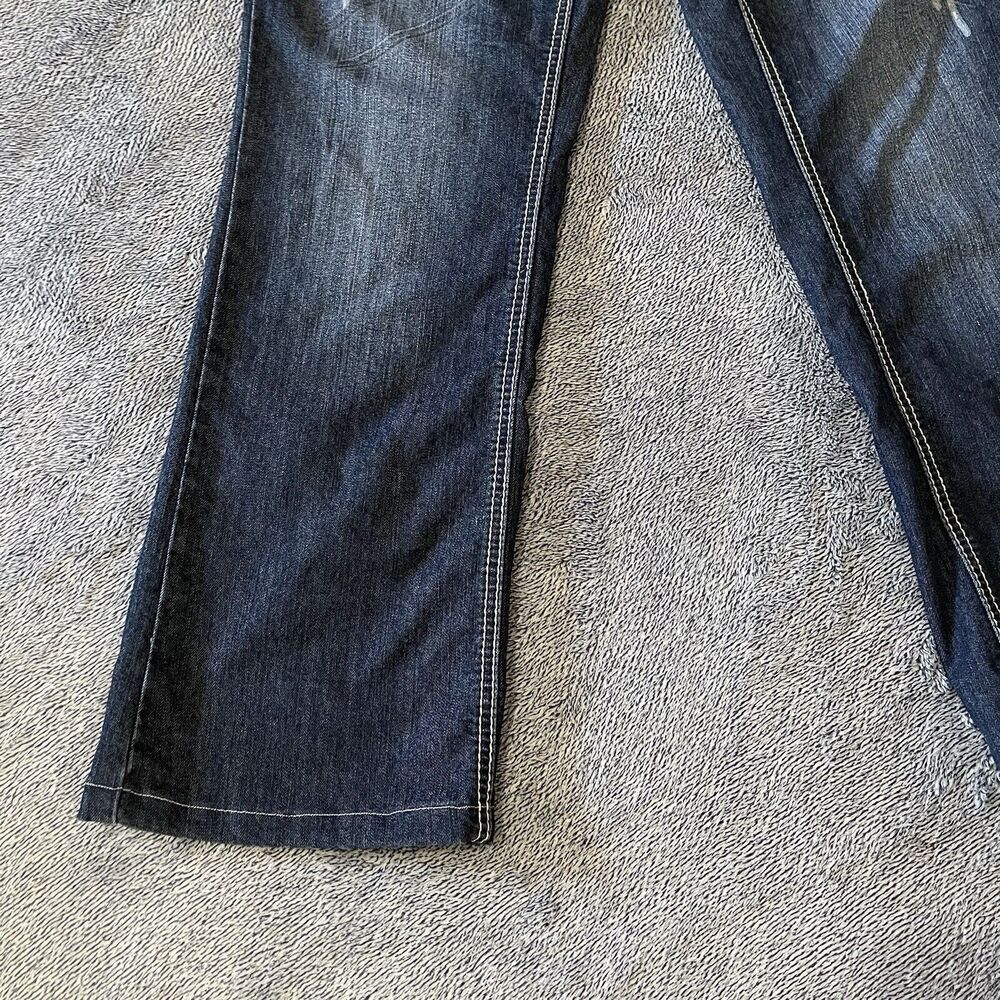 EARL WOMENS JEANS Sz 10 Bootcut Flare Stretch Denim Jeans Bling Rhinestone - Picture 2 of 10